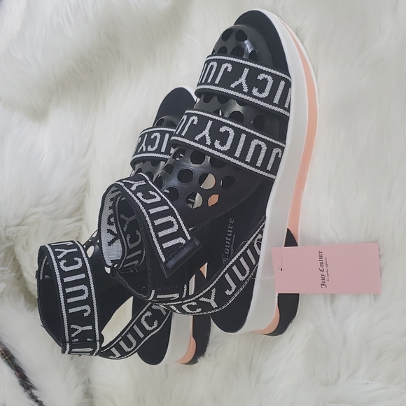 Juicy Couture Impulse Ankle strap Wedge Heel Sandals Size 8 New - Picture 2 of 5